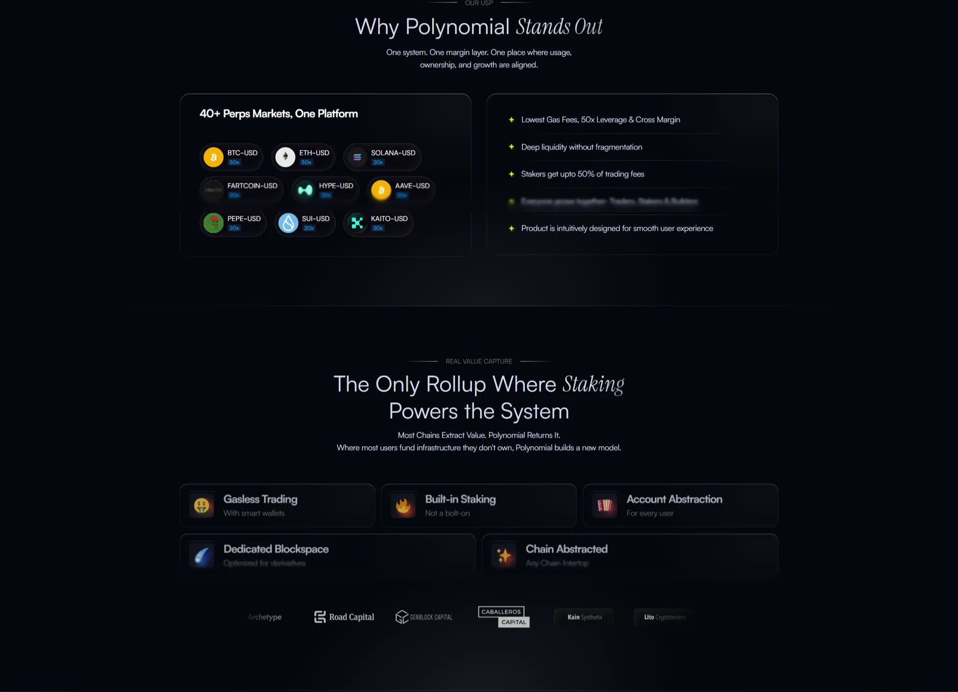 Why Polynomial Stands Out — perps markets, staking benefits, and rollup features
