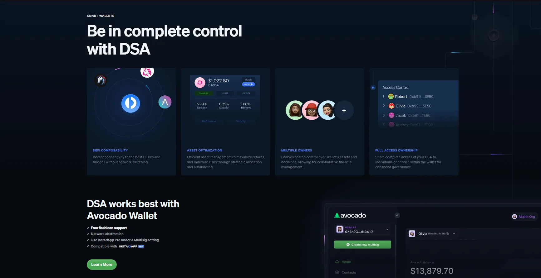 Instadapp - Multi-Product DeFi Platform snippet 2